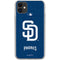 MLB San Diego Padres - Solid Distressed iPhone 11 Clear Case