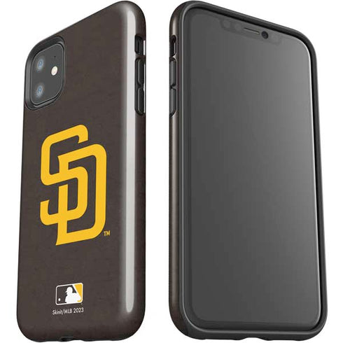MLB San Diego Padres - Solid Distressed iPhone 11 Impact Case