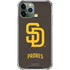 MLB San Diego Padres - Solid Distressed iPhone 11 Pro Max Clear Case