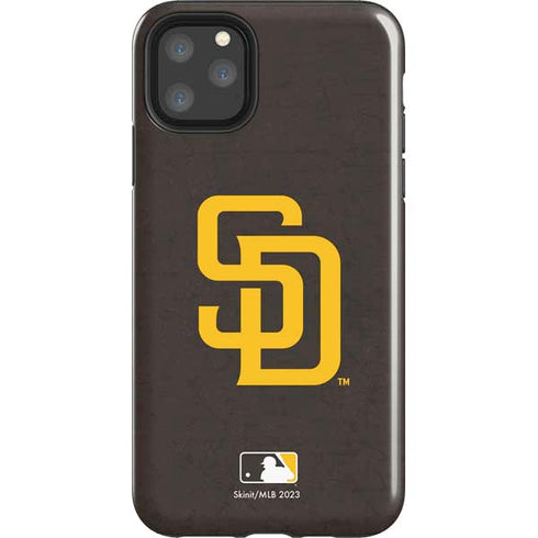 MLB San Diego Padres - Solid Distressed iPhone 11 Pro Max Impact Case