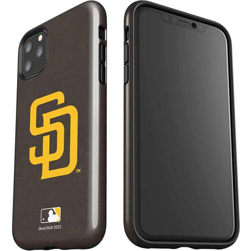 MLB San Diego Padres - Solid Distressed iPhone 11 Pro Max Impact Case