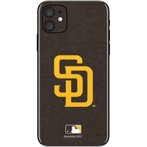 MLB San Diego Padres - Solid Distressed iPhone 11 Skin