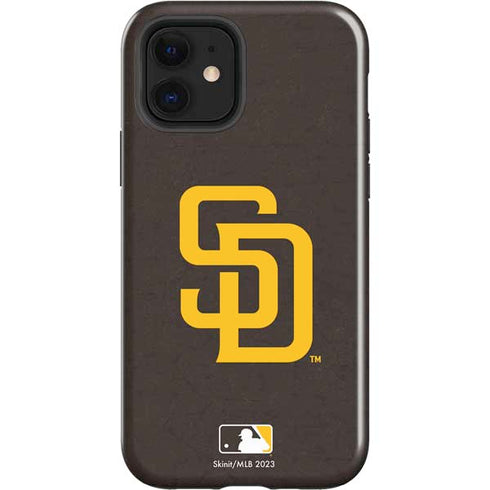 MLB San Diego Padres - Solid Distressed iPhone 12 Impact Case