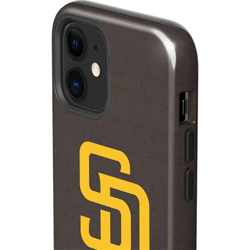 MLB San Diego Padres - Solid Distressed iPhone 12 Impact Case