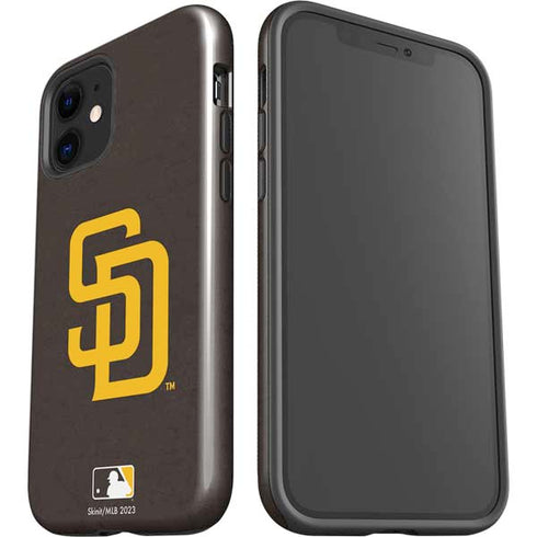 MLB San Diego Padres - Solid Distressed iPhone 12 Impact Case
