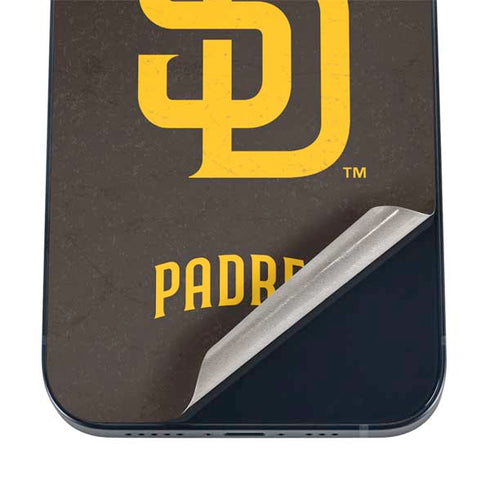 MLB San Diego Padres - Solid Distressed iPhone 12 Mini Skin