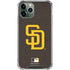 MLB San Diego Padres - Solid Distressed iPhone 12 Pro Clear Case