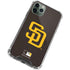 MLB San Diego Padres - Solid Distressed iPhone 12 Pro Clear Case