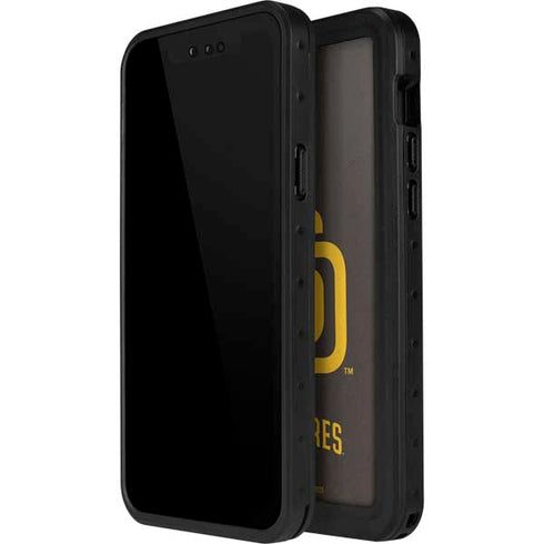 MLB San Diego Padres - Solid Distressed iPhone 12 Pro Waterproof Case