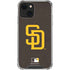 MLB San Diego Padres - Solid Distressed iPhone 13 Clear Case