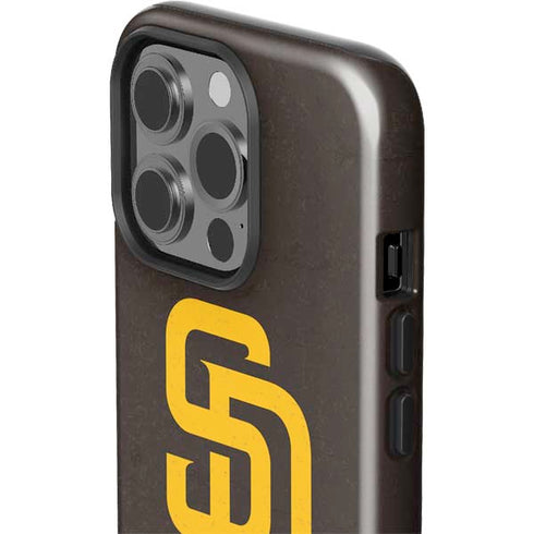 MLB San Diego Padres - Solid Distressed iPhone 13 Pro Impact Case