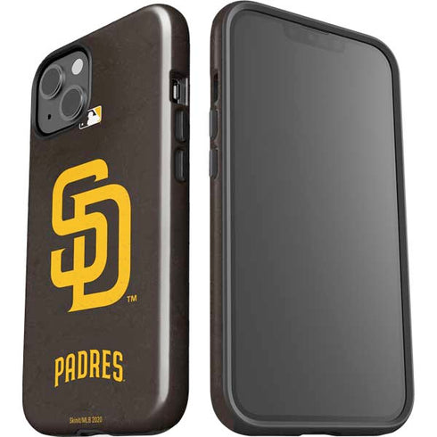 MLB San Diego Padres - Solid Distressed iPhone 14 Plus Impact Case