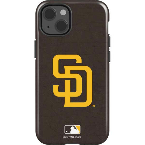 MLB San Diego Padres - Solid Distressed iPhone 14 Impact Case