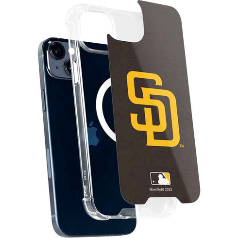 MLB San Diego Padres - Solid Distressed iPhone 15 MagSafe Case