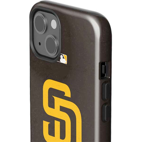 MLB San Diego Padres - Solid Distressed iPhone 15 Impact Case