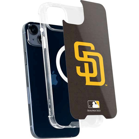 MLB San Diego Padres - Solid Distressed iPhone 15 Plus MagSafe Case