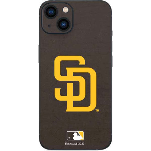 MLB San Diego Padres - Solid Distressed iPhone 14 Plus Skin