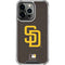 MLB San Diego Padres - Solid Distressed iPhone 15 Pro Clear Case
