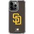 MLB San Diego Padres - Solid Distressed iPhone 15 Pro Clear Case