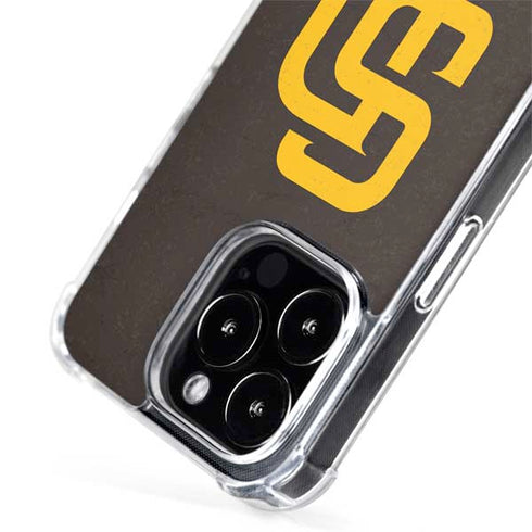 MLB San Diego Padres - Solid Distressed iPhone 15 Pro MagSafe Case