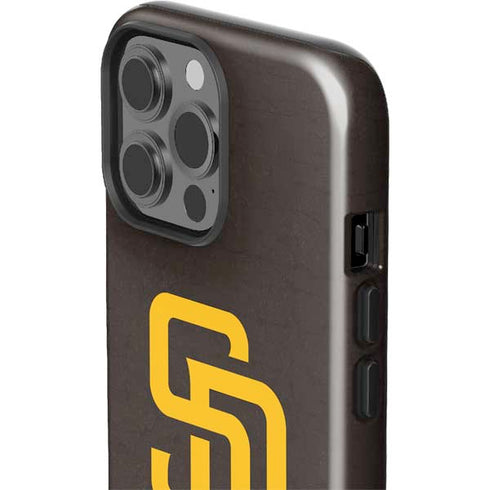 MLB San Diego Padres - Solid Distressed iPhone 15 Pro Max Impact Case