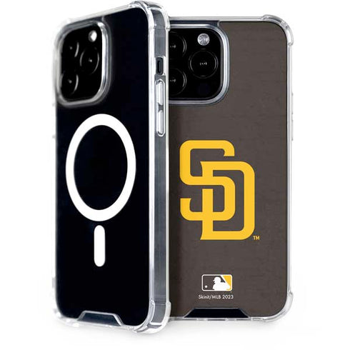 MLB San Diego Padres - Solid Distressed iPhone 15 Pro Max MagSafe Case