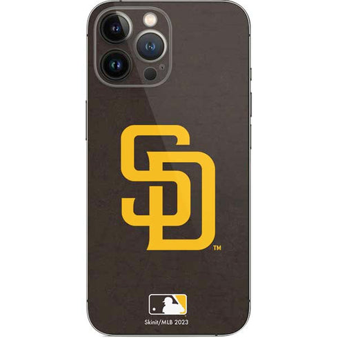 MLB San Diego Padres - Solid Distressed iPhone 14 Pro Max Skin