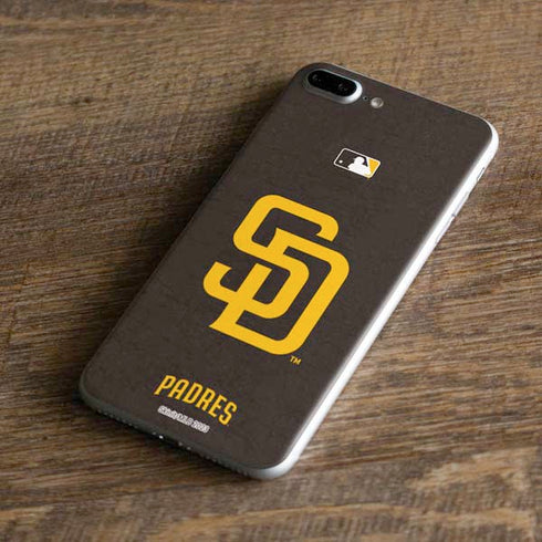MLB San Diego Padres - Solid Distressed iPhone 8 Plus Skin