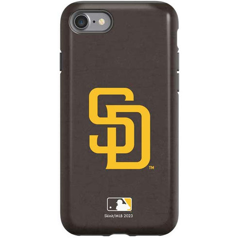 MLB San Diego Padres - Solid Distressed iPhone SE (2nd & 3rd Gen) Pro Case