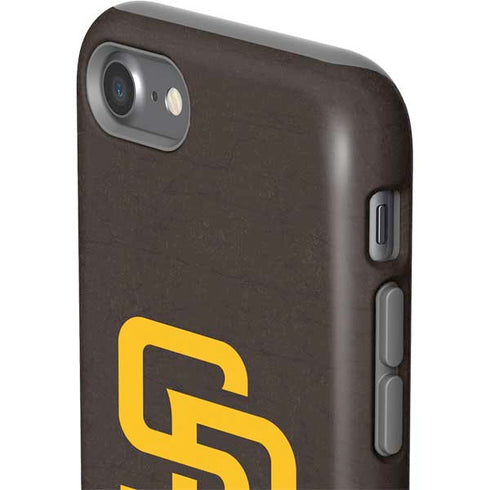 MLB San Diego Padres - Solid Distressed iPhone SE (2nd & 3rd Gen) Pro Case