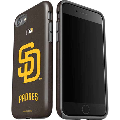 MLB San Diego Padres - Solid Distressed iPhone SE (2nd & 3rd Gen) Pro Case