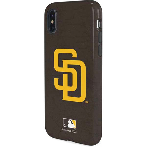 MLB San Diego Padres - Solid Distressed iPhone X Pro Case