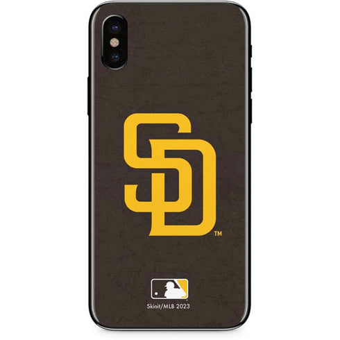 MLB San Diego Padres - Solid Distressed iPhone XS Max Skin