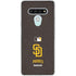 MLB San Diego Padres - Solid Distressed LG Stylo 6 Clear Case