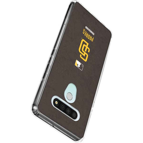MLB San Diego Padres - Solid Distressed LG Stylo 6 Clear Case