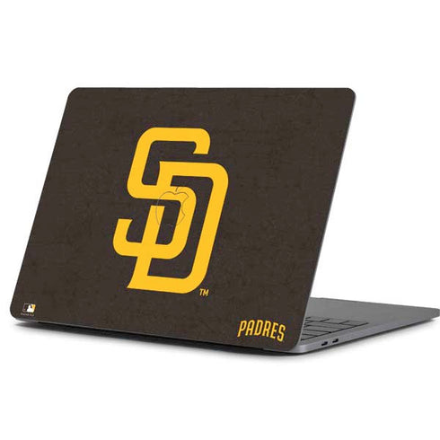 MLB San Diego Padres - Solid Distressed Apple MacBook Pro 13-inch Skin