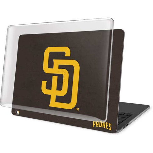 MLB San Diego Padres - Solid Distressed MacBook Pro 15in (2016-19) Case plus Skin