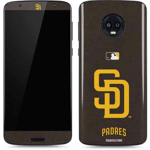 MLB San Diego Padres - Solid Distressed Moto G6 Skin