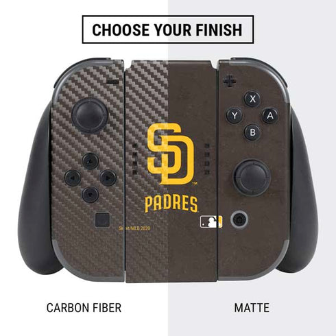 MLB San Diego Padres - Solid Distressed Nintendo Switch Bundle Skin