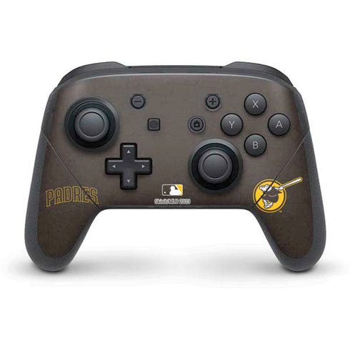 MLB San Diego Padres - Solid Distressed Nintendo Switch Pro Controller Skin