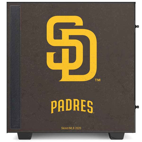 MLB San Diego Padres - Solid Distressed NZXT H510 Compact ATX Mid-Tower Case Skin