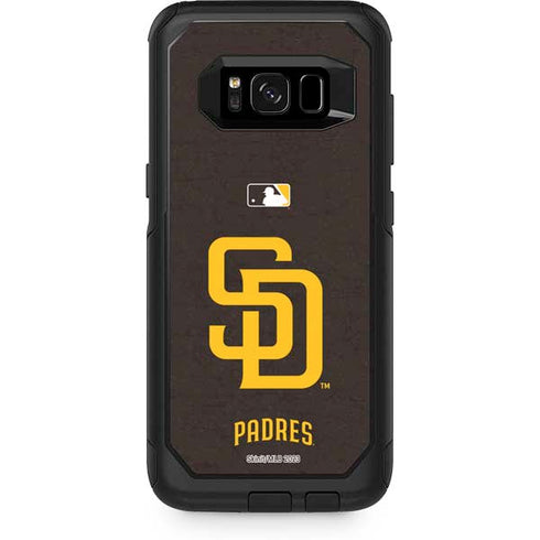MLB San Diego Padres - Solid Distressed Otterbox Commuter Galaxy Skin