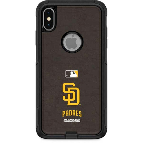 MLB San Diego Padres - Solid Distressed Otterbox Commuter iPhone Skin