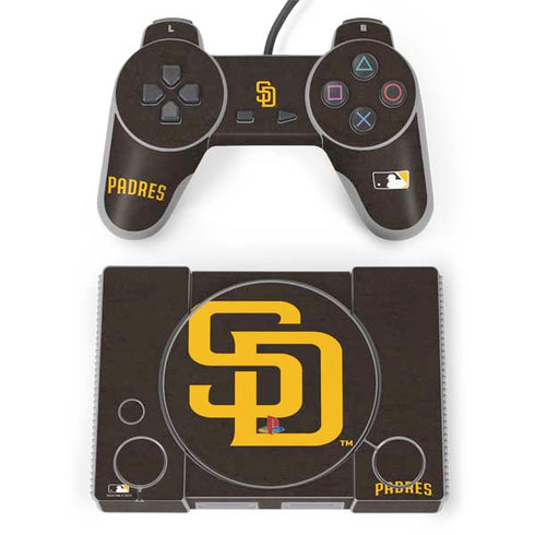MLB San Diego Padres - Solid Distressed PlayStation Classic Bundle Skin