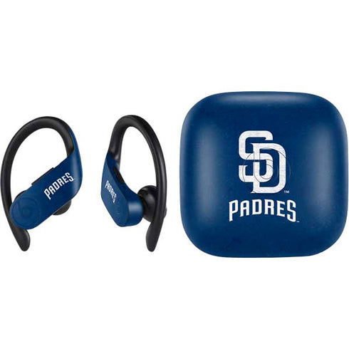 MLB San Diego Padres - Solid Distressed PowerBeats Pro Skin