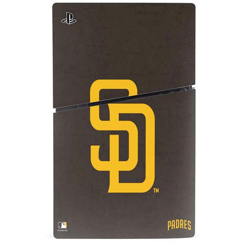 MLB San Diego Padres - Solid Distressed PS5 Slim Disk Bundle Skin