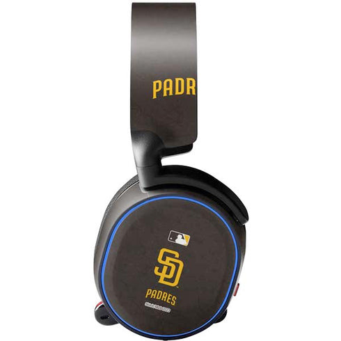 MLB San Diego Padres - Solid Distressed SteelSeries Arctis 5 Skin