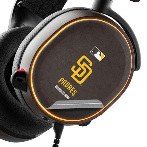 MLB San Diego Padres - Solid Distressed SteelSeries Arctis 5 Skin