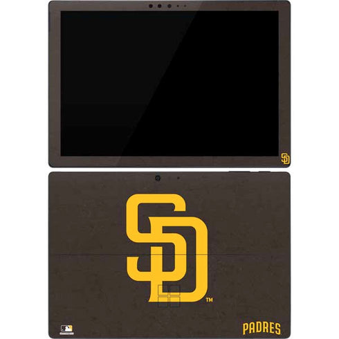 MLB San Diego Padres - Solid Distressed Surface Pro 7 Skin