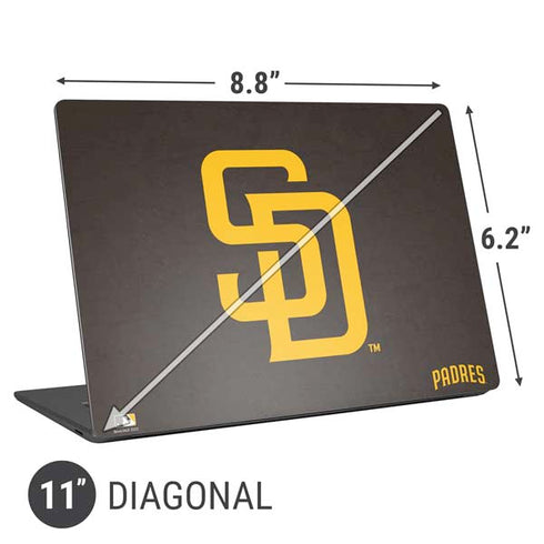 MLB San Diego Padres - Solid Distressed Universal Laptop 11in (8.8 x 6.2in) Skin